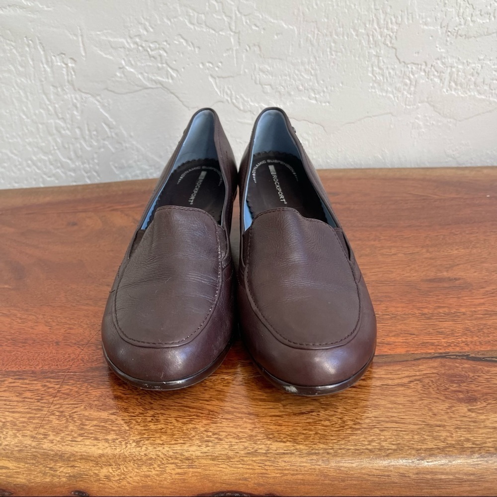 Rockport Dynamic‎ Suspension Leather Upper Clogs in Dark Brown Size: 8M